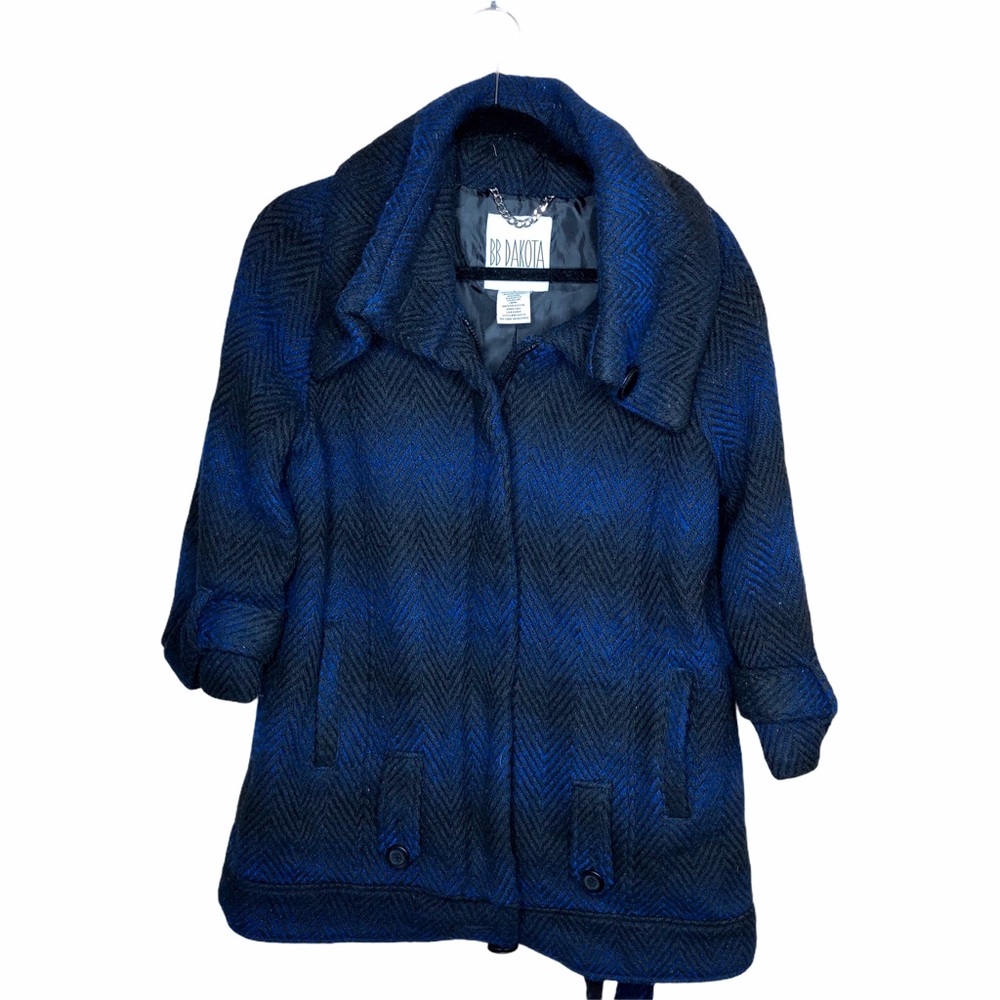 BB Dakota Blue Stanwyck wool blend Coat